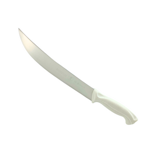 Cuchillo Carnicero Curvo Blanco